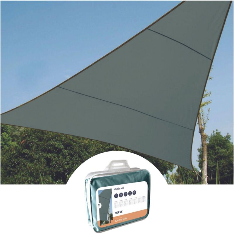 foto del prodotto perel vela ombra triangolo 5 x 5 x 5 m colore verde grigio