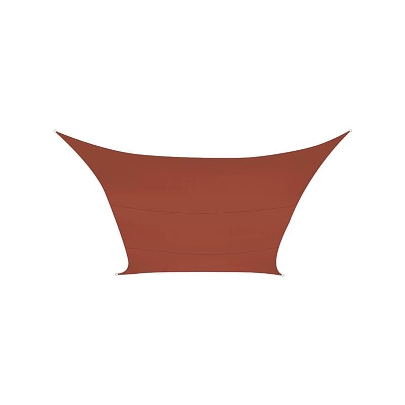 foto del prodotto perel vela ombreggiante quadrata 5 x 5 m colore terracotta