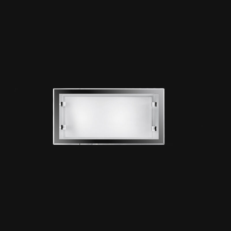 foto del prodotto perenz applique contemporanea frame vetro bianco 2 luci e14