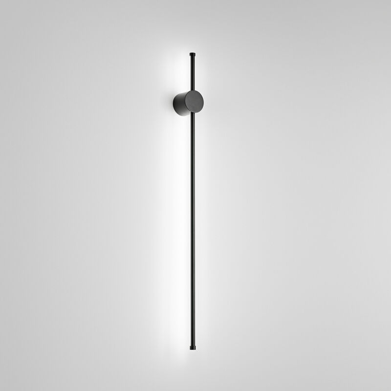 foto del prodotto perenz applique moderna clock alluminio nero acrilico led 20w 3000k