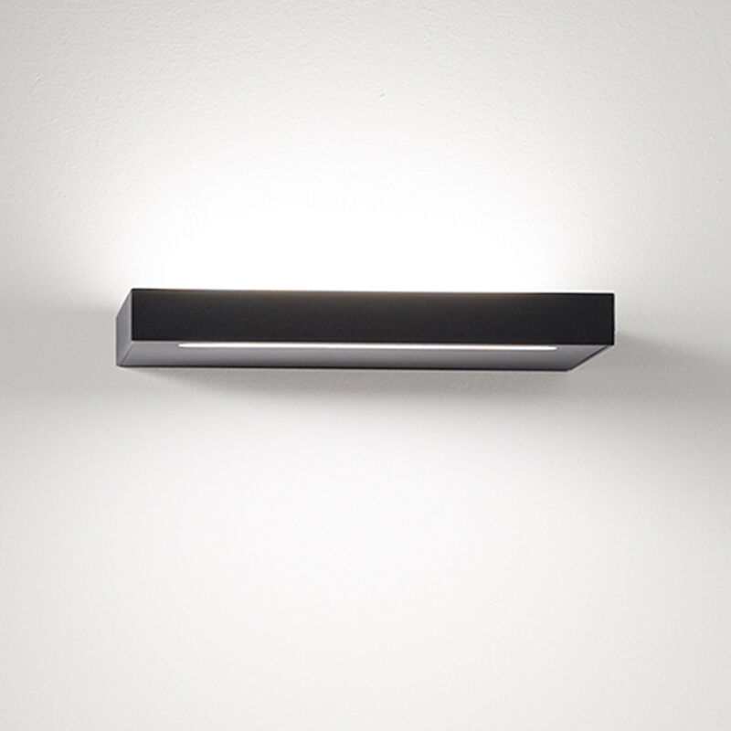 foto del prodotto perenz applique moderna floor alluminio nero acrilico led 18w 3000k