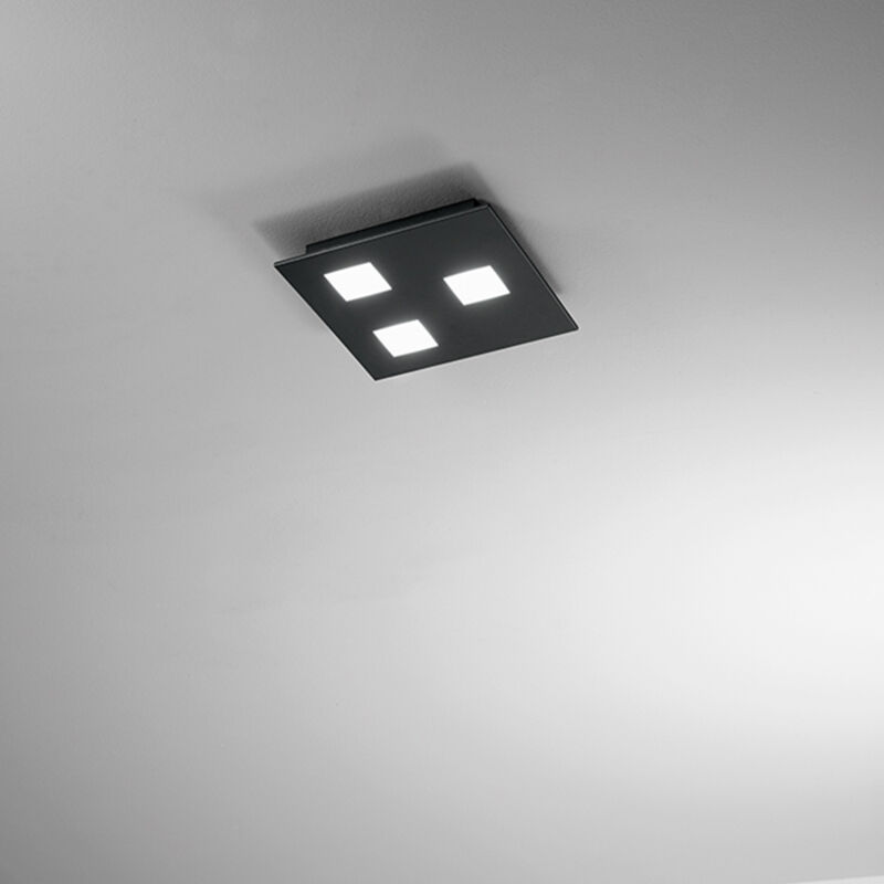 foto del prodotto perenz applique moderna pixel metallo nero acrilico 3 luci gx53