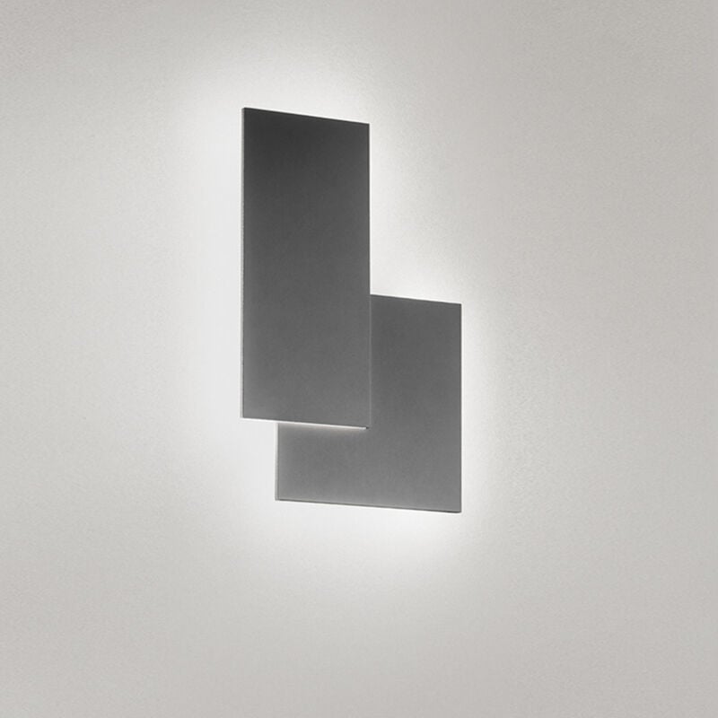 foto del prodotto perenz applique moderna quantic alluminio grigio acrilico led 23w 3000k