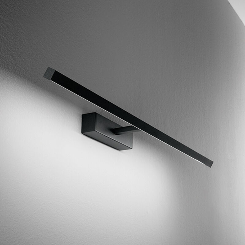 foto del prodotto perenz applique moderna riga metallo nero acrilico led 16w 3000k