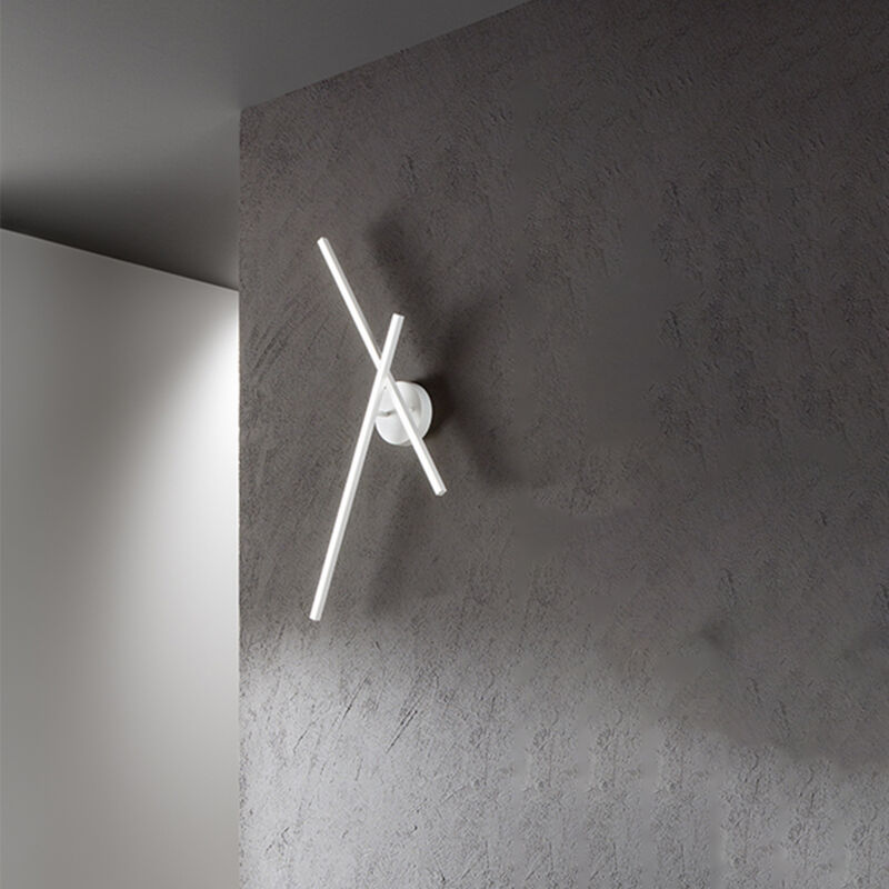 foto del prodotto perenz applique moderna syncro alluminio bianco acrilico led 23w 3000k