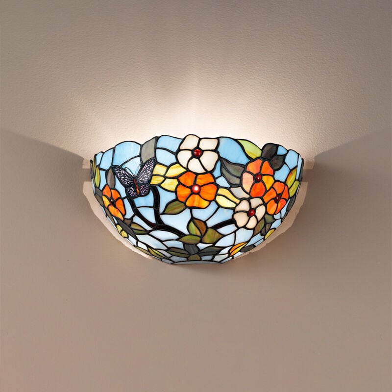 foto del prodotto perenz applique tiffany vetro multicolor 1 luce e27