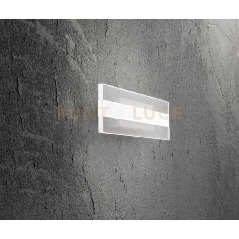 foto del prodotto perenz - bend applique led 25w 1604lm 3000k bend metallo colore bianco e acrilico 35cm