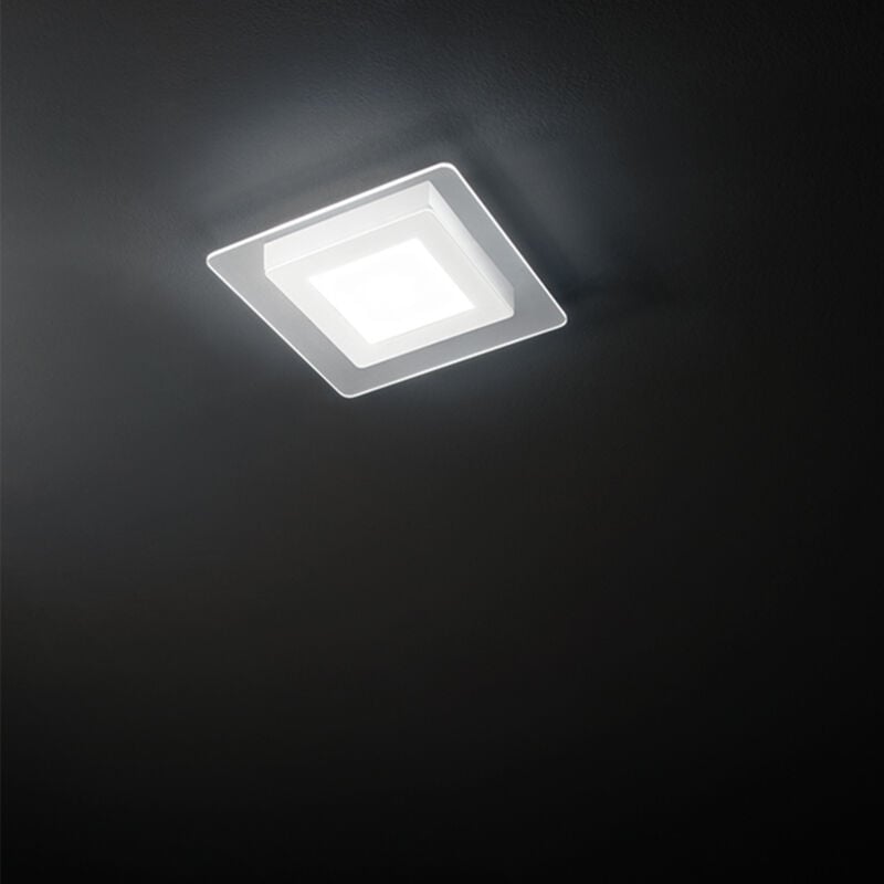 foto del prodotto perenz bend plafoniera led 30w 1660lm cct 3000k 4000k 6000k in metallo colore bianco quadrata 35x35cm