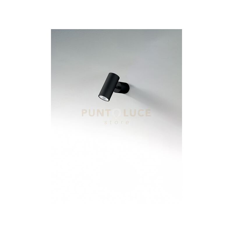 foto del prodotto perenz big canor faretto singolo in metallo colore nero opaco a led 5w 400lm 3000k orientabile
