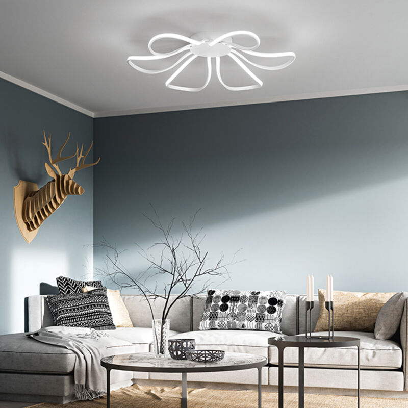 foto del prodotto perenz blossom plafoniera blossom led 83w 6640lm 3000k in metallo colore bianco d.81cm