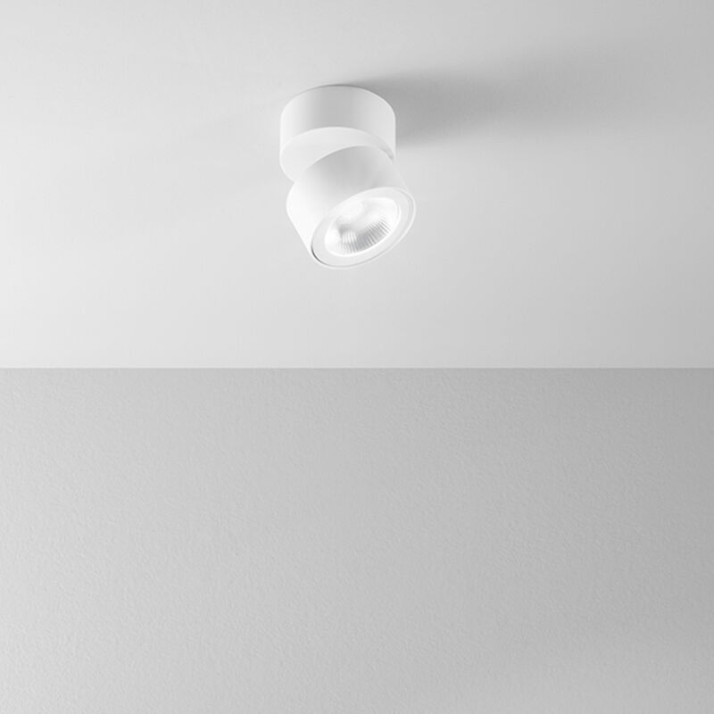 foto del prodotto perenz faretto camera cilindrico 15w 900lm 3000kin metallo verniciato bianco doppia orientabilit d.10,5cm