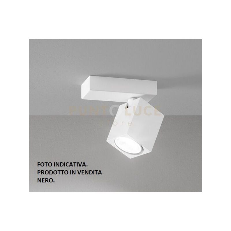 foto del prodotto perenz illumina faretto oddy in alluminio colore nero 6x6x8cm attacco gu10 orientabile
