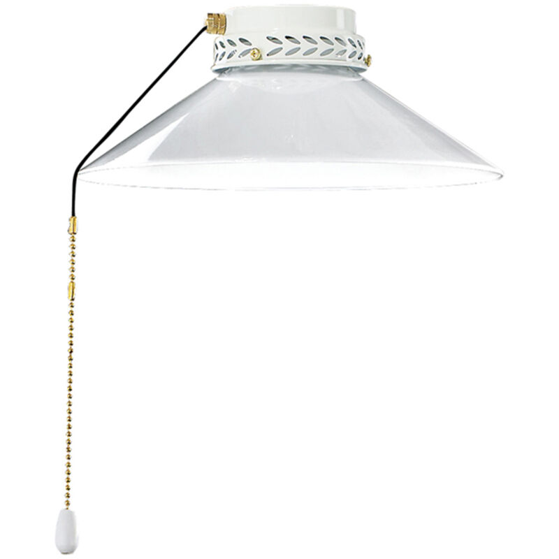 foto del prodotto perenz kit luce vetro bianco piccolo con portalamapada ottone lucido
