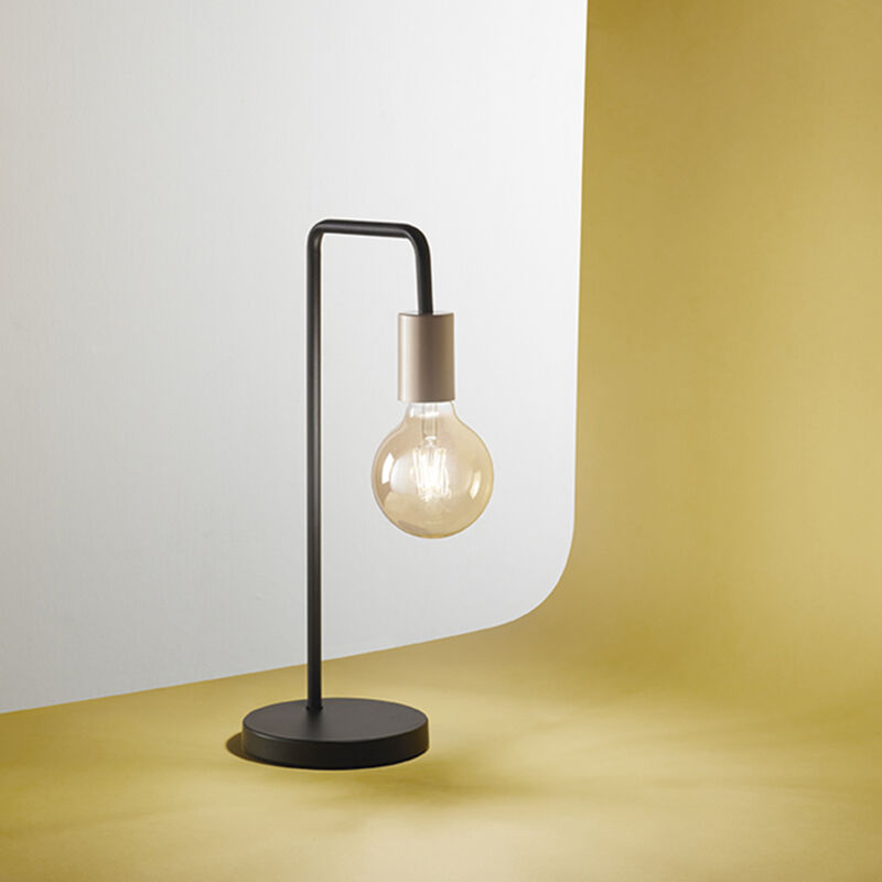 foto del prodotto perenz lampada da scrivania industrial minimal nordico vector metallo nero 1 luce e27