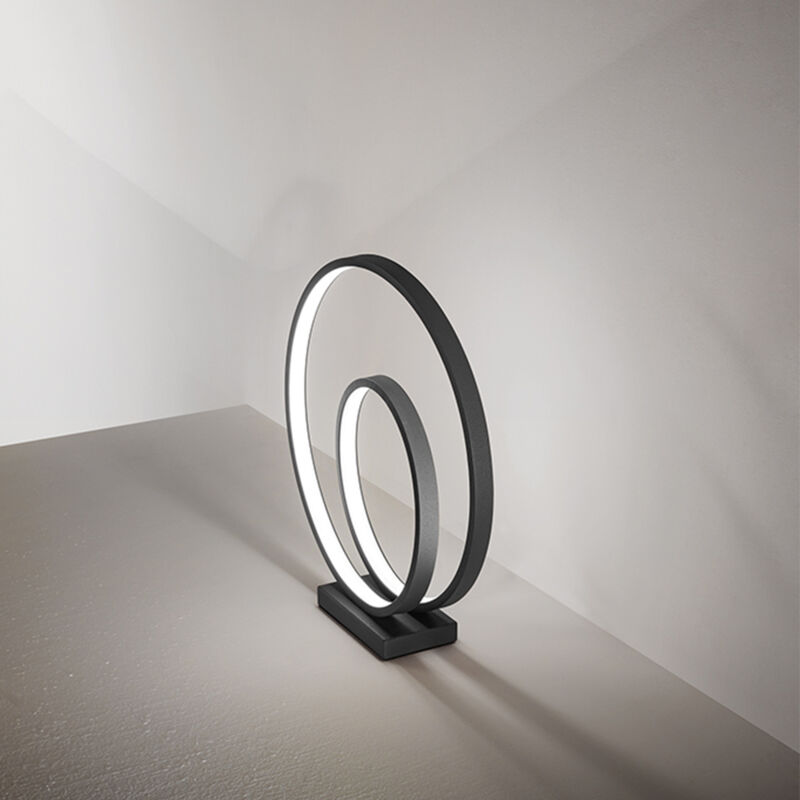 foto del prodotto perenz lampada da scrivania moderna ritmo metallo nero led 28w 3000k
