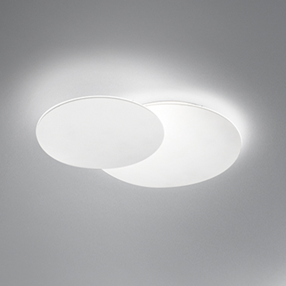 foto del prodotto perenz plafoniera moderna drum metallo bianco acrilico led 33w 3000k