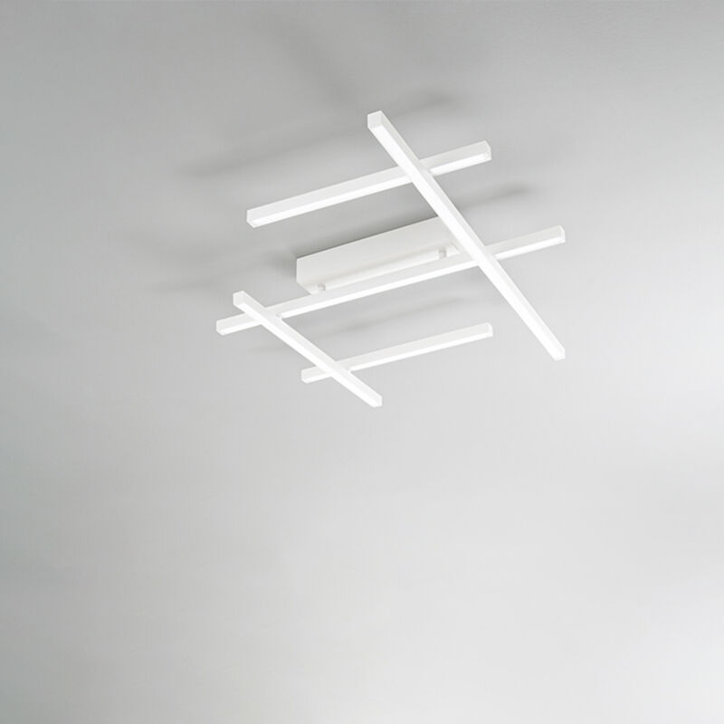 foto del prodotto perenz plafoniera moderna net metallo bianco led 50w 3000k