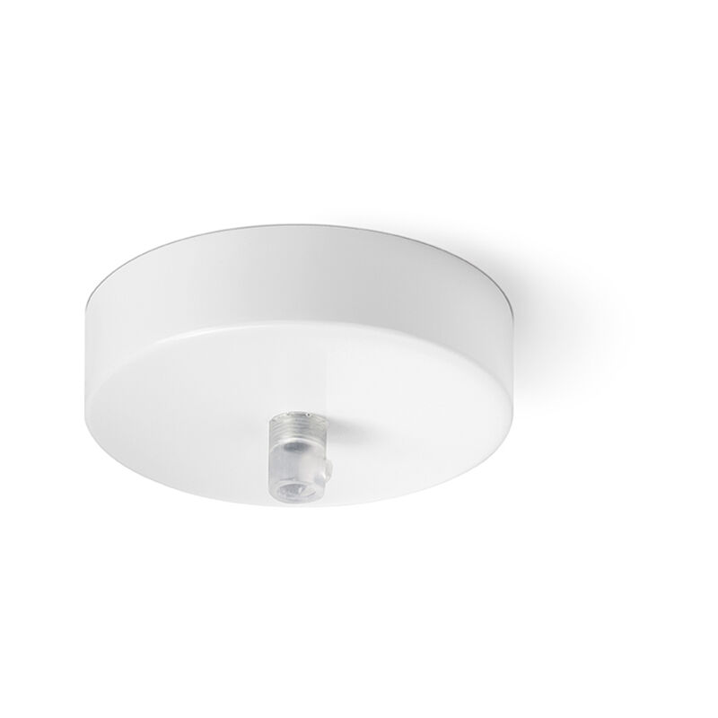 foto del prodotto perenz rosone in metallo bianco opaco d10cm