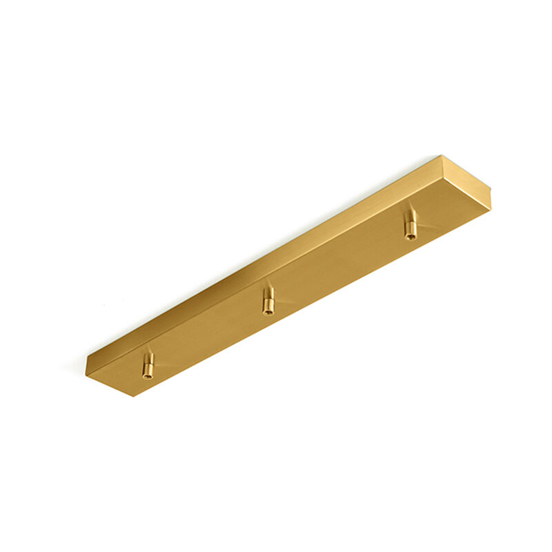 foto del prodotto perenz rosone multicavo 3 fori in metallo ottone brunito l60cm