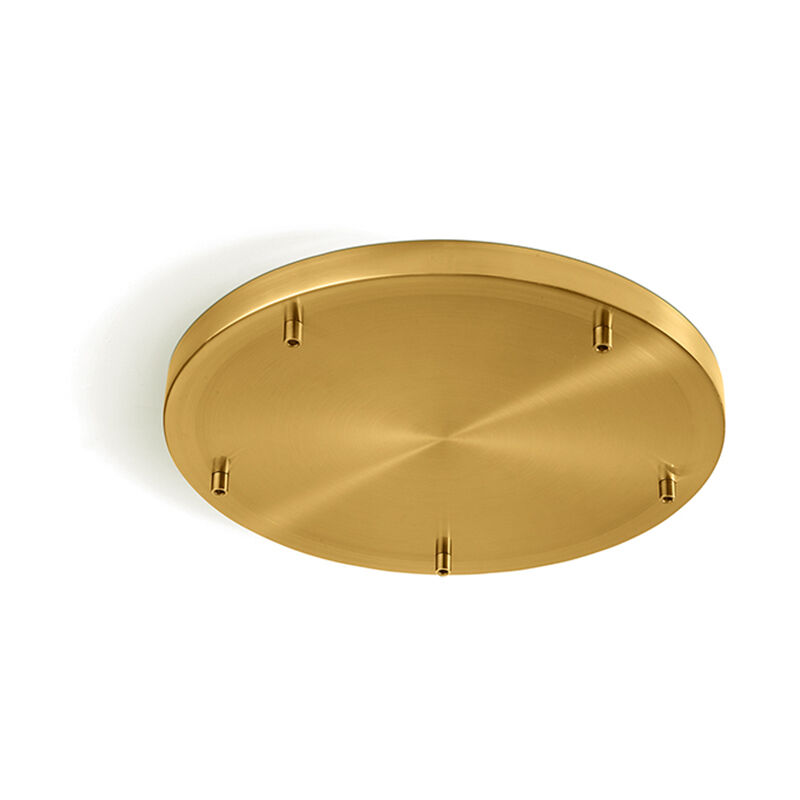 foto del prodotto perenz rosone multicavo 5 fori in metallo ottone brunito d45cm