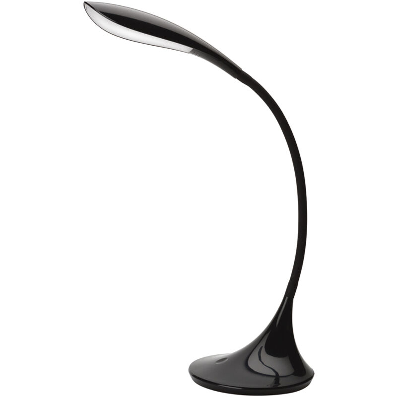foto del prodotto perenz sonagli lampada da tavolo led in plastica colore nero lucido 7w 600lm 5000k dimmerabile