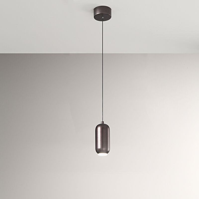 foto del prodotto perenz sospensione contemporanea bullet metallo marrone led 9w 3000k