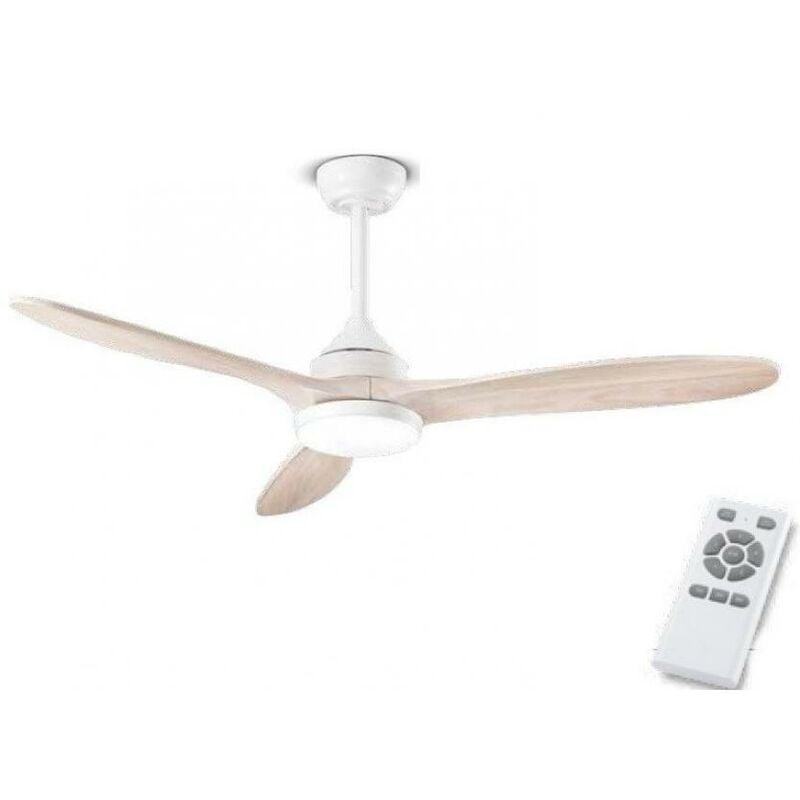 foto del prodotto perenz ventilatore led 18w triade 7170bct 3 pale 3000 4000 6000k bianco