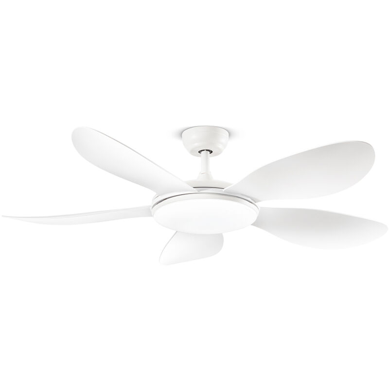 foto del prodotto perenz ventilatore moderno smarti metallo bianco acrilico led 36w cct
