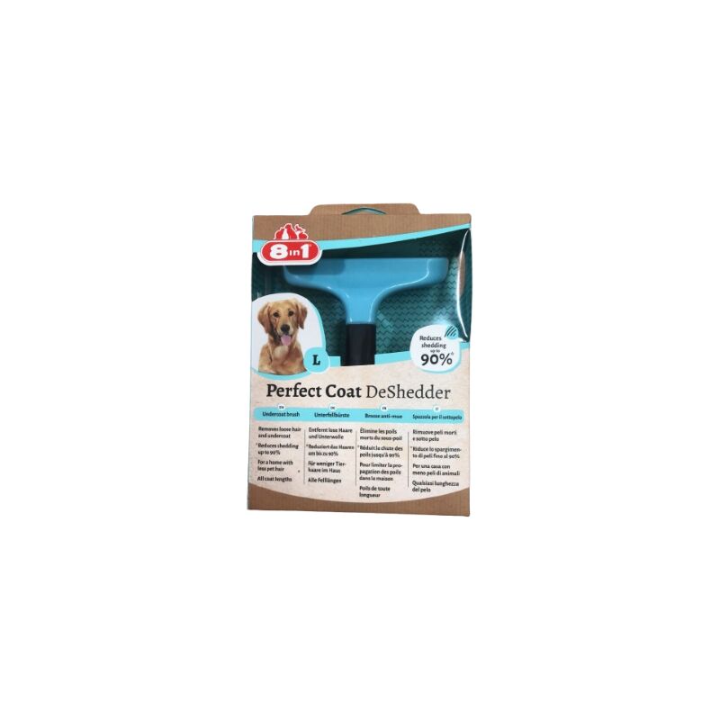 foto del prodotto perfect coat deshedder dog l 8in1