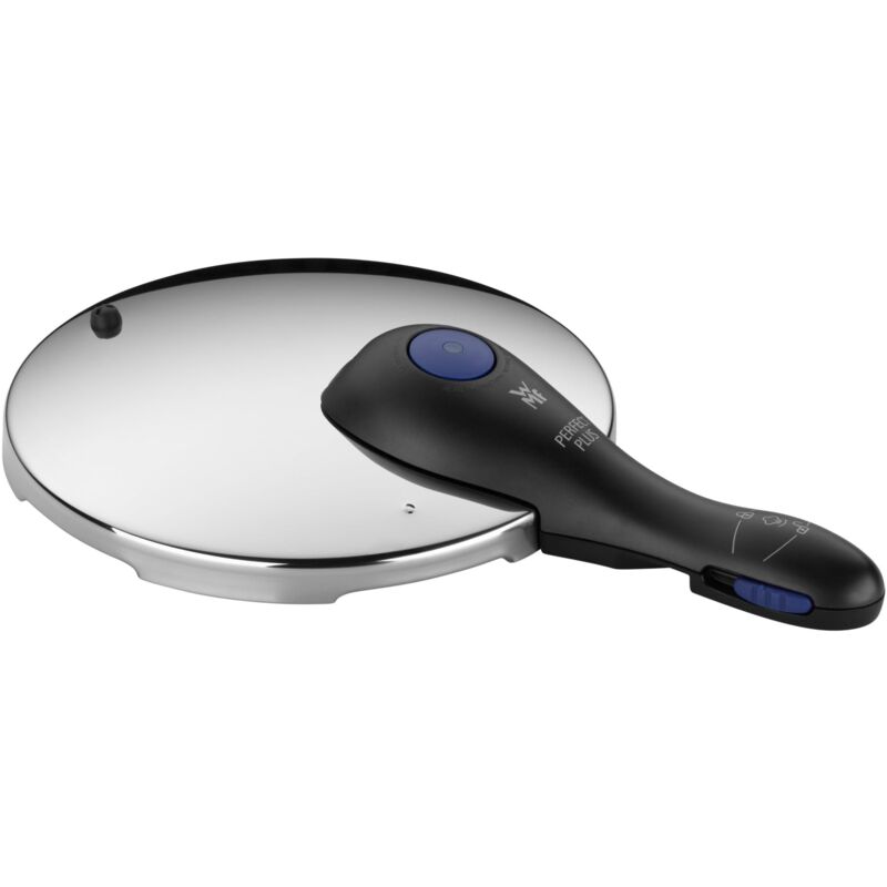 foto del prodotto perfect plus - coperchio di ricambio per pentola a pressione, 3 l, 4,5 l, 6,5 l, 8,5 l, in acciaio inox cromargan lucido, manico in plastica, 2