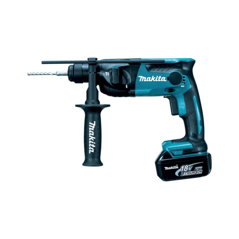 foto del prodotto perforatore makita sds 18v li ion 4ah profondit 16 mm dhr165rmj