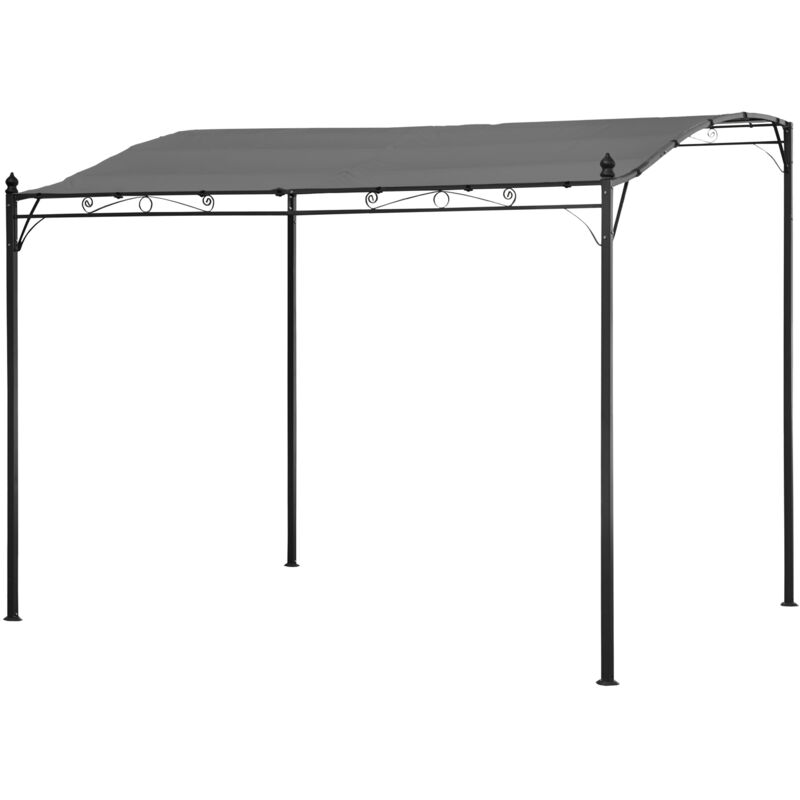 foto del prodotto pergola a muro 3 2,5 m grigio nice