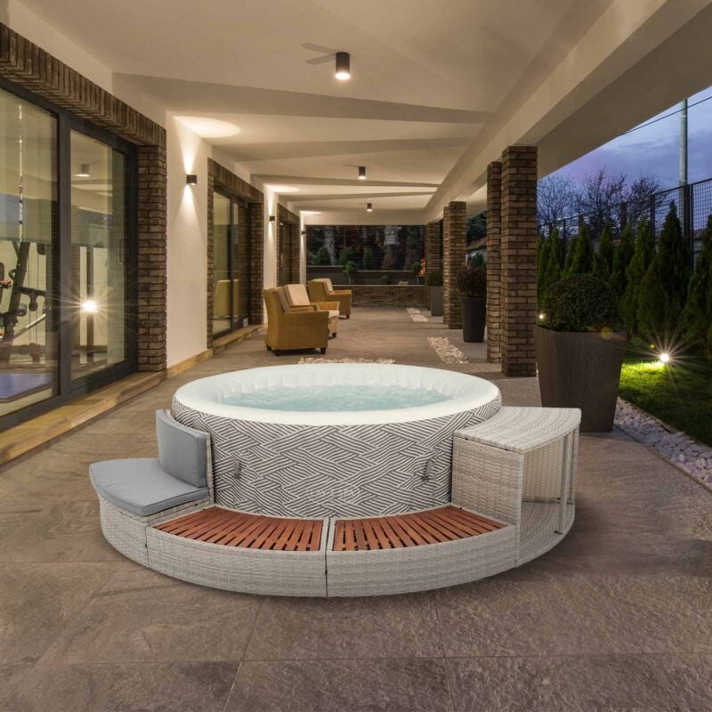 foto del prodotto pergola da giardino gardiun f nix 12 m2 300x401x282 cm legno laminato pali 14x14 cm copertura in acciaio fissaggio incluso