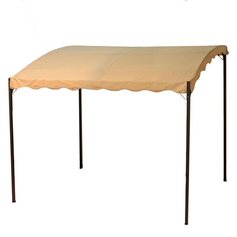 foto del prodotto pergola gazebo in acciaio sabbia mod. in poliestere 260g a onda con vernice di protezione pvc