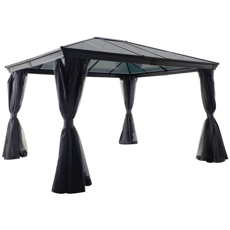 foto del prodotto pergola in alluminio belize grafite 3,6x3m hesp ride