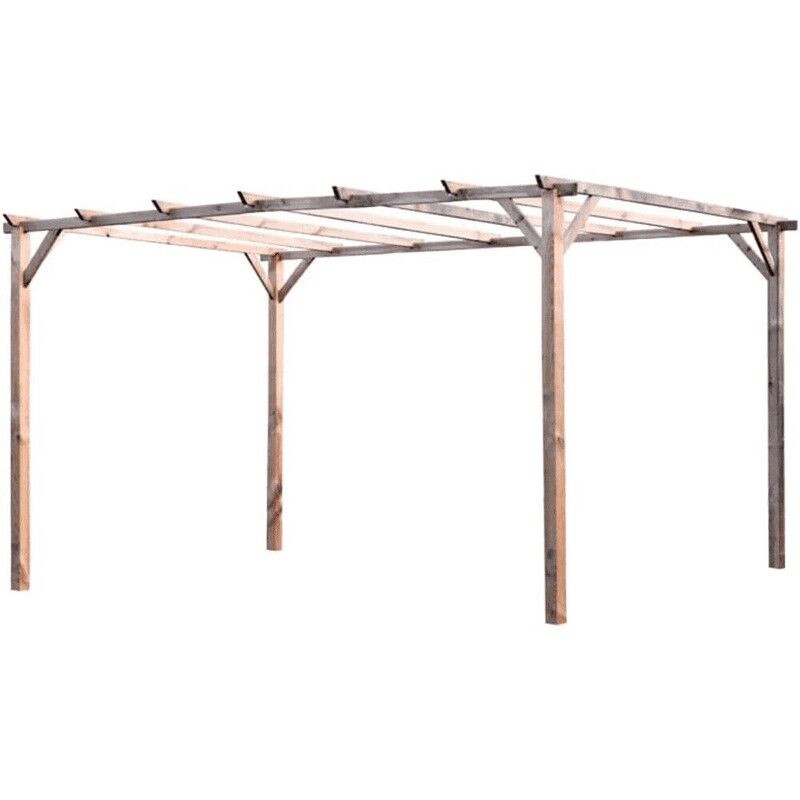 foto del prodotto pergola in legno 3 x 4 gazebo da giardino verdelook