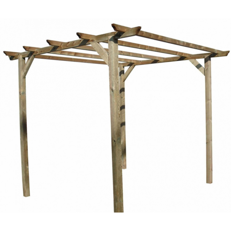 foto del prodotto pergola in legno di pino autoclavato 300x300xh250 cm forest