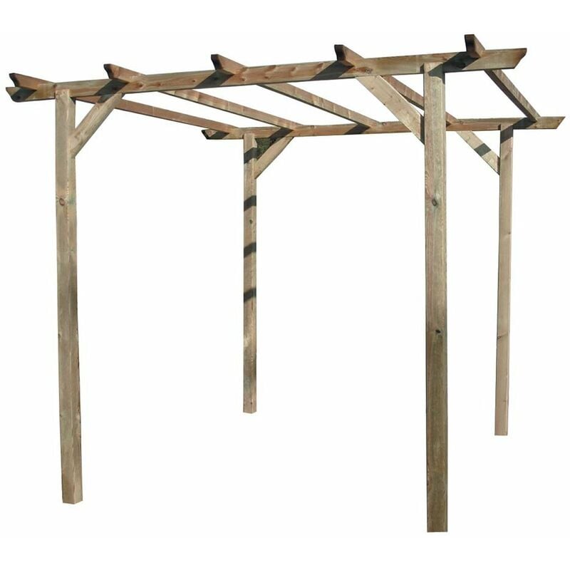 foto del prodotto pergola in legno impregnato per giardino 300x300x220 cm