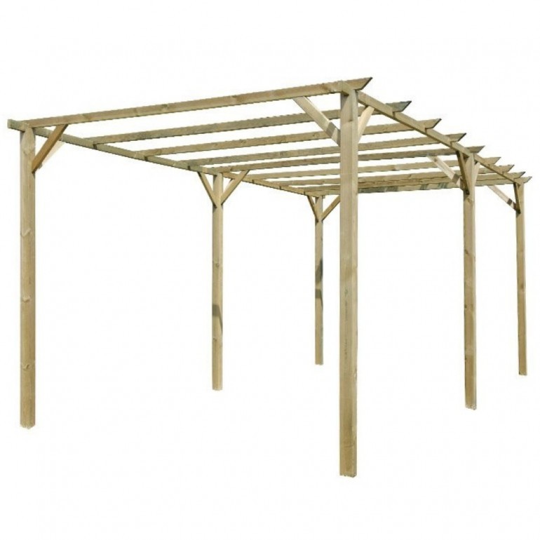 foto del prodotto pergolato in legno 3 x 6 metri verdelook