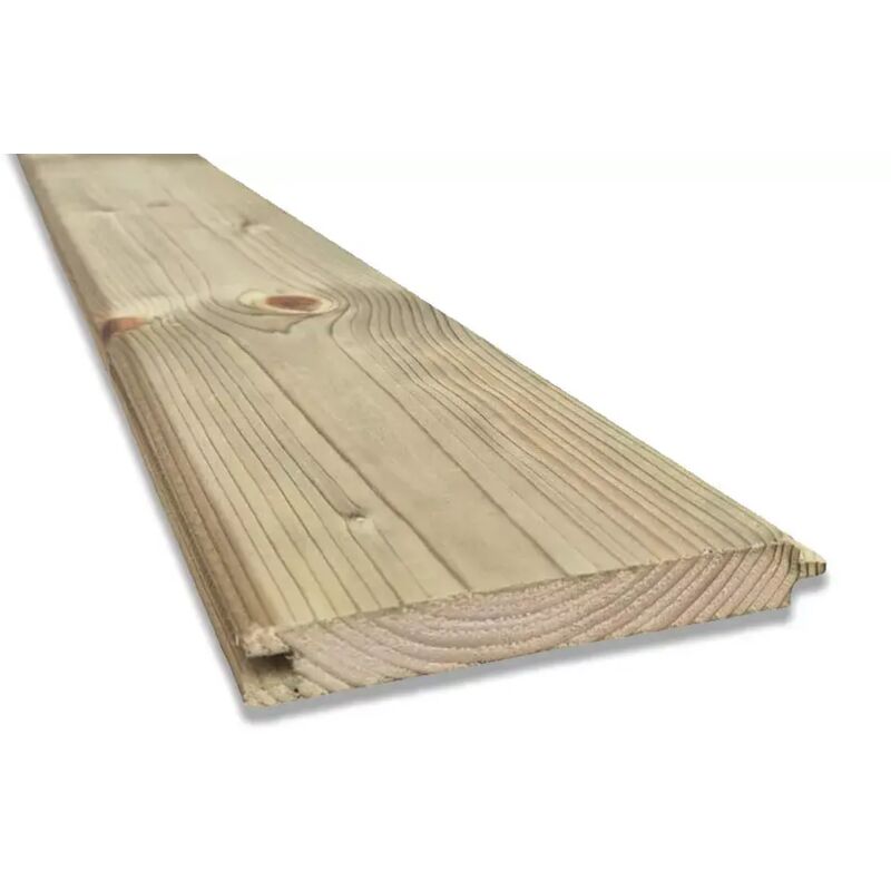 foto del prodotto perlina in legno di abete impregnato, 15 cm x 2 cm, lunghezza 250 cm