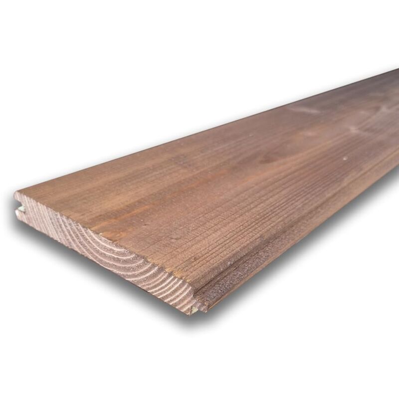 foto del prodotto perlina in legno di abete marrone, sezione 15x2 cm, lunghezza 300 cm