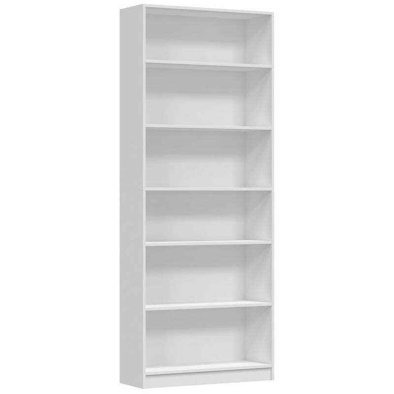 foto del prodotto perry libreria minimalista 6 ripiani 80,5x29x200 cm mobile contenitore