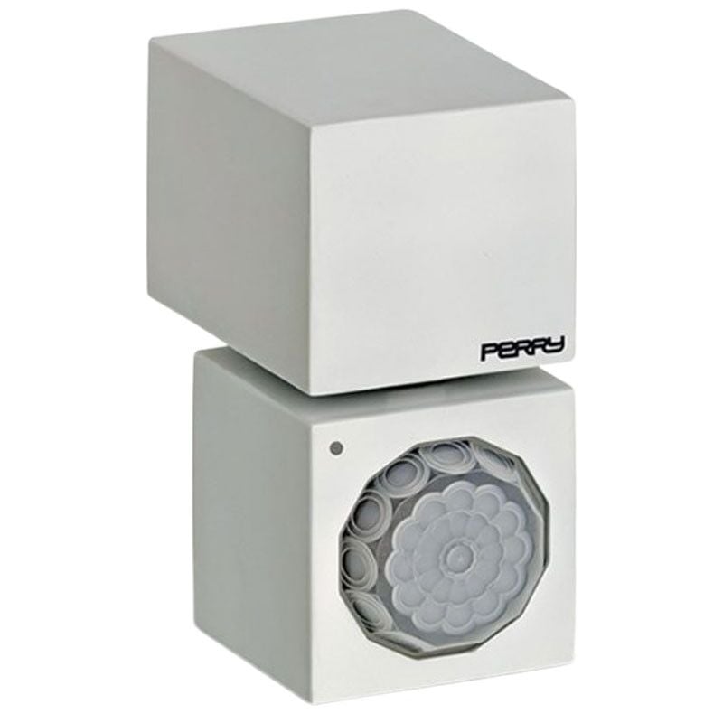 foto del prodotto perry rilevatore da parete infrarossi cube ip54 colore bianco 1spsp003b
