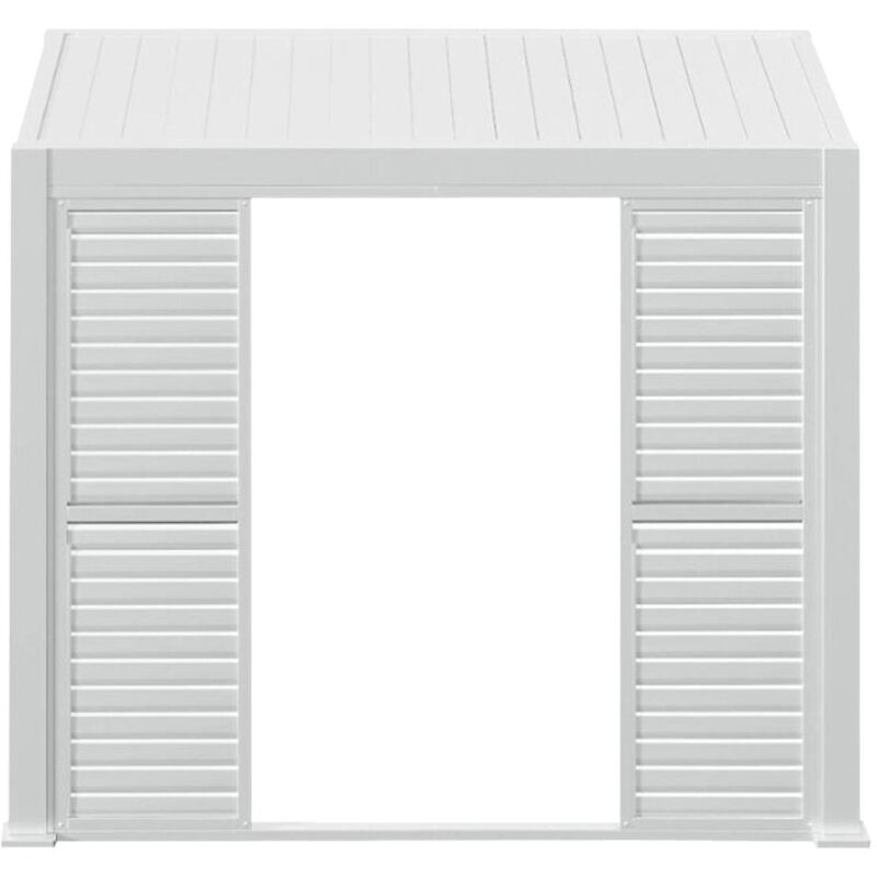 foto del prodotto persiana scorrevole per pergola bioclimatica evora 1 3 lati 3,4 x 2,3 m bianco hesp ride