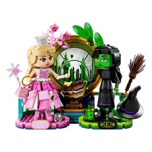 foto del prodotto personaggi di elphaba e glinda lego 75682 wicked