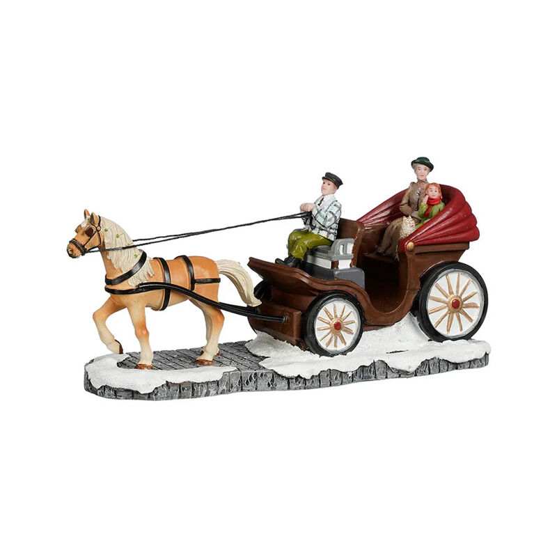foto del prodotto personaggi su carrozza l19,5xw7xh9,5cm in resina luville