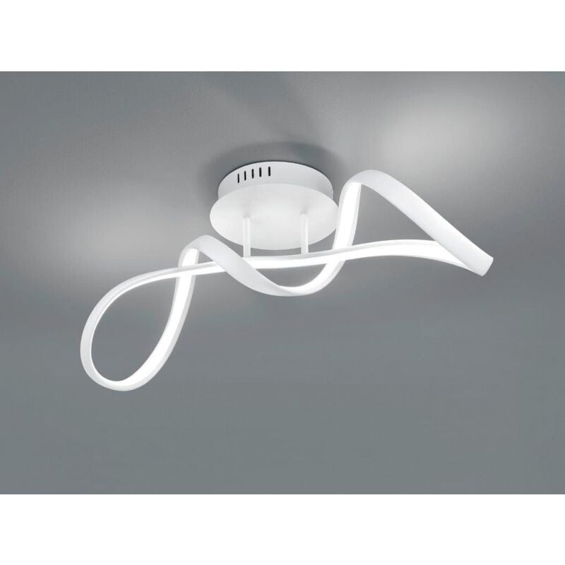 foto del prodotto perugia plafoniera led cromo con dimmerazione ad interruttore l.60cm