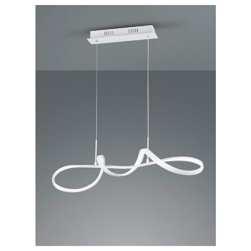 foto del prodotto perugia sospensione led bianca con dimmerazione ad interruttore l.80cm