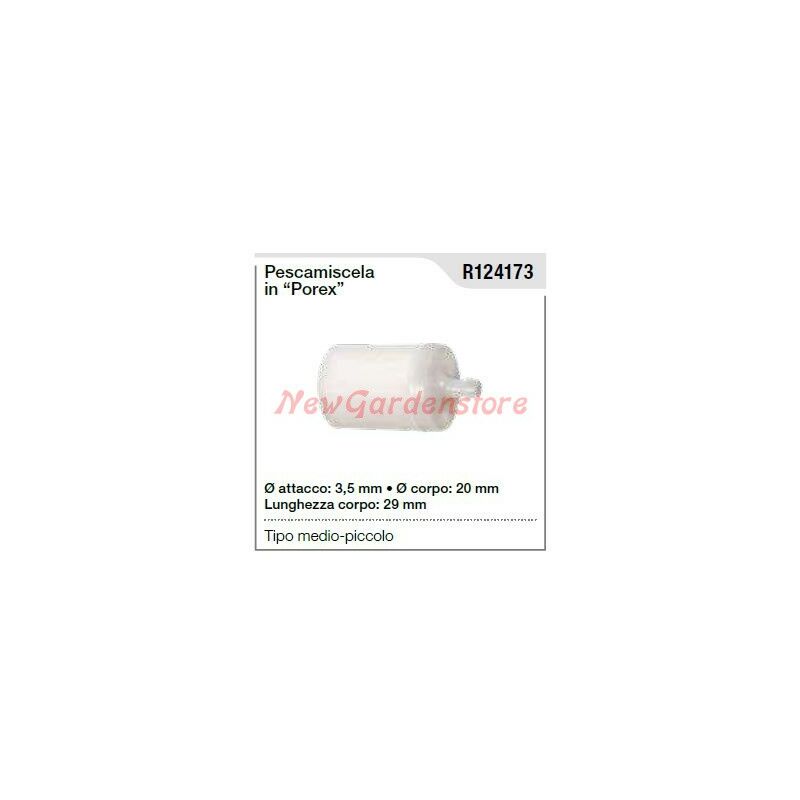 foto del prodotto pescamiscela in porex per motosega tipo medio piccolo r124173