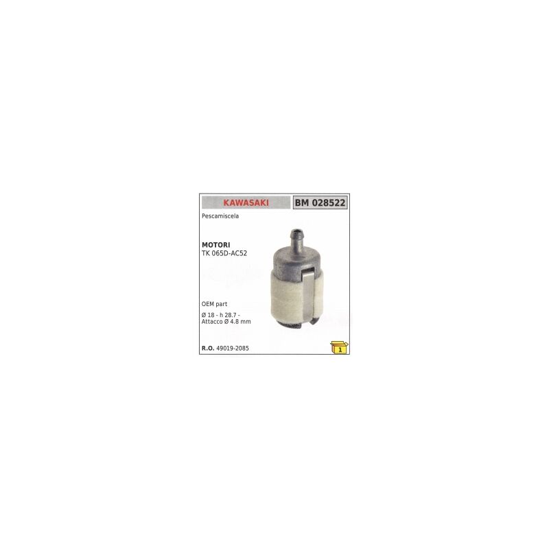 foto del prodotto pescamiscela oem part kawasaki tk065d ac52 decespugliatore 49019 2085